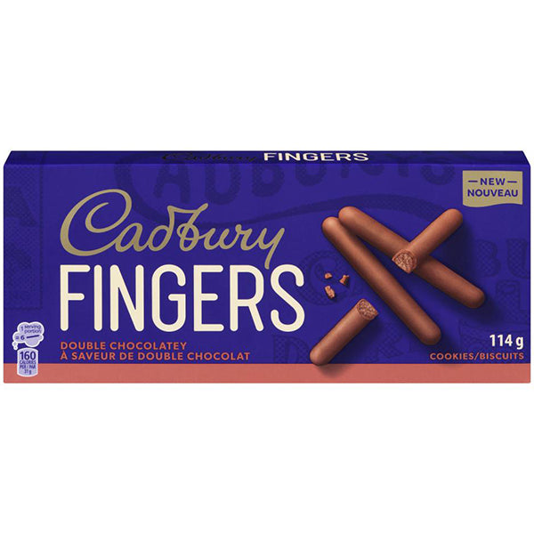 CADBURY - FINGERS DOUBLE CHOCOLATE 114GR