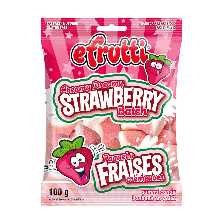 EFRUITTI - CREAMY STRAWBERRY GUMMY 12x100 GR