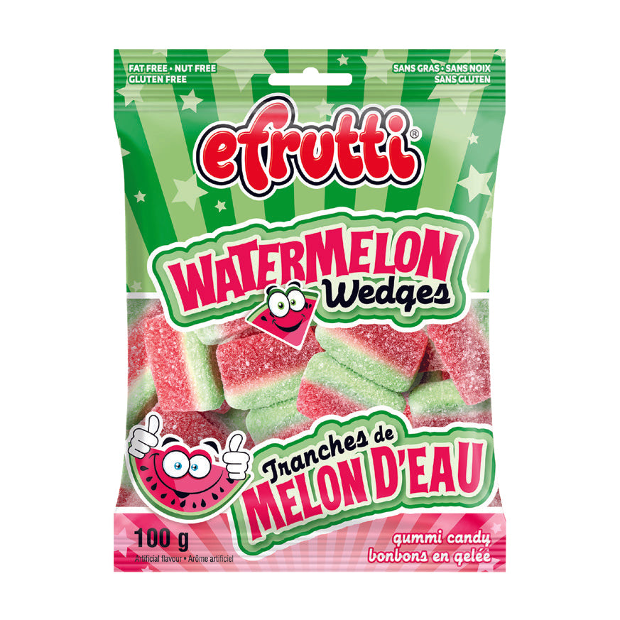 EFRUITTI - WATERMELON WEDGES GUMMY 12x100 GR