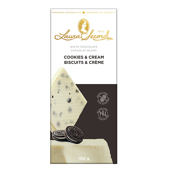 LAURA SECORD - COOKIES AND CREAM BAR 12x100 GR