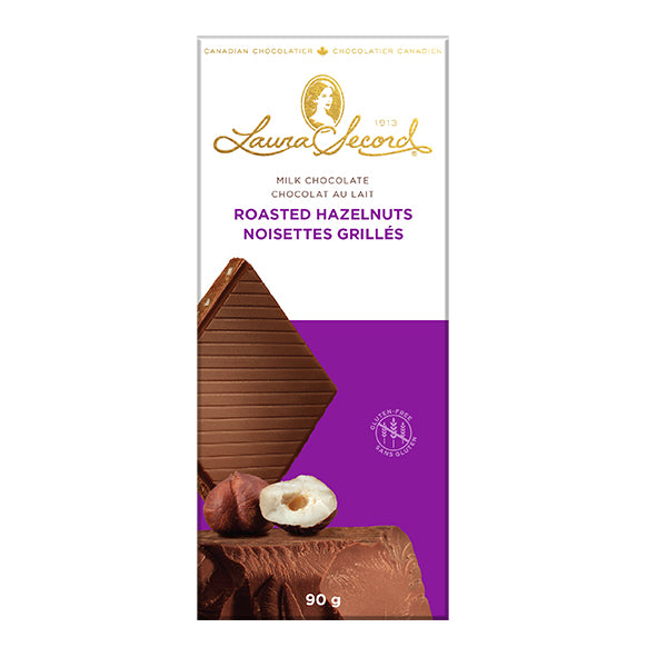 LAURA SECORD - ROASTED HAZELNUT BAR 12x90 GR