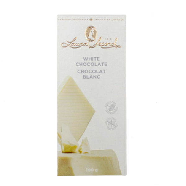 LAURA SECORD - WHITE CHOCOLATE BAR 12x100 GR